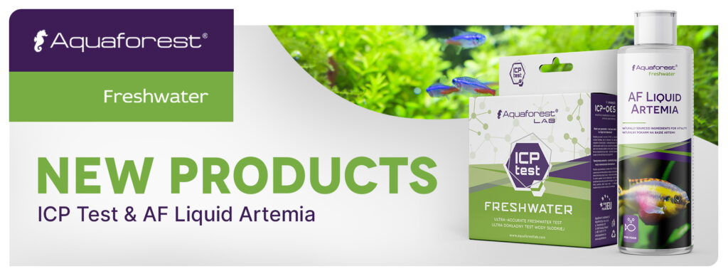 banner with liquid artemia and icp oes freshwater