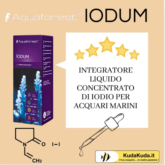 🌊🔬 Migliora la salute del tuo acquario con AQUAFOREST Iodum! 🔬🌊

Iodum di Aquaforest è un integratore essenziale per mantenere l’equilibrio del tuo ecosistema marino. Ricco di iodio, aiuta i coralli a crescere forti e a mantenere i loro colori brillanti e naturali. 🪸✨

Un ambiente sano fa la differenza nel tuo acquario, e con AQUAFOREST Iodum puoi dare ai tuoi coralli il meglio. Assicurati di proteggere la loro salute con il supporto di cui hanno bisogno! 💙

Prenditi cura dei tuoi coralli oggi stesso! Link in bio per maggiori dettagli e acquisto.

#Aquaforest #AquaForestIodum #AcquarioMarino #AcquarioReef #CoralliColorati #ReefAquarium #MarineAquarium #IodioAcquario #Coralli #AquariumLife #CoralCare #CoralGrowth #ReefTankLovers #ReefTankCare #MarineLife #MarineEcosystem #CoralLovers #SaltwaterAquarium #AquariumCare #ReefKeeping #CoralReefTank #ReefCommunity #ReefAquascaping #FishTankGoals #AquariumSetup #MarineBiology #AcquarioItaliano #AquariumSupplies #AcquarioDiBarriera #AquariumProducts