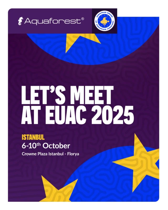 Aquaforest 💜 is proud to join the EUAC Conference 2025 from October 6-10!
Hosted this year by @istanbulakvaryum , the event brings Europe’s top oceanarium curators together to share knowledge, insights, and ideas for more sustainable aquaculture.
We’re excited to be part of shaping a greener future for our oceans and aquariums. 🌊